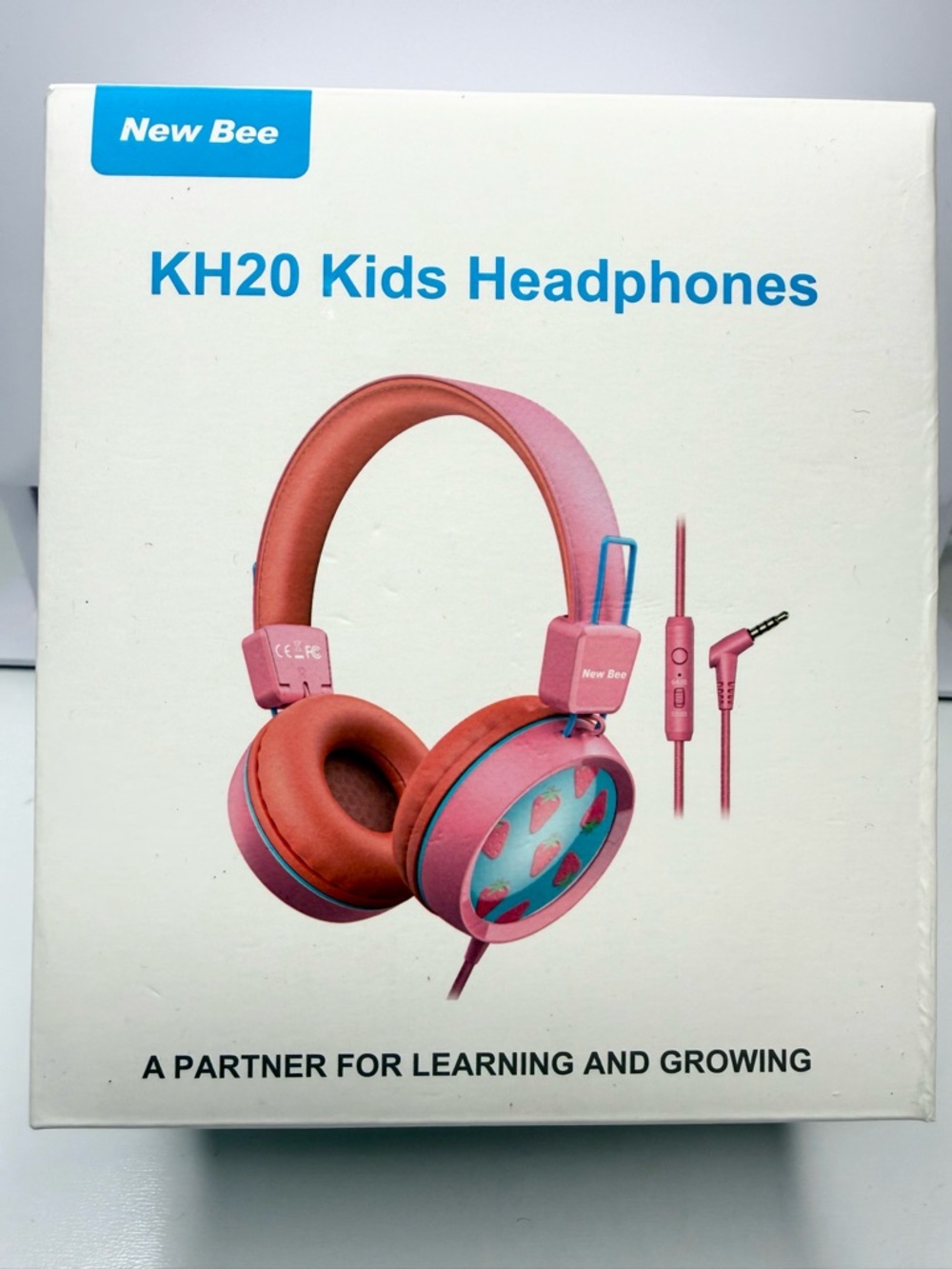New Bee KH20 Kids Headphones - Pink & Teal